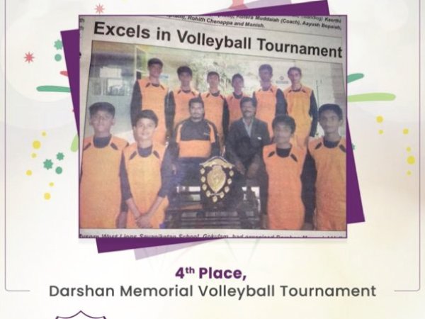 Congratulations 4th Place, Darshan Memorial Volleyball Tournament