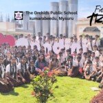 Grade 6 and 7 students exploring milk processing and dairy products at KMF Dairy, Mysuru.